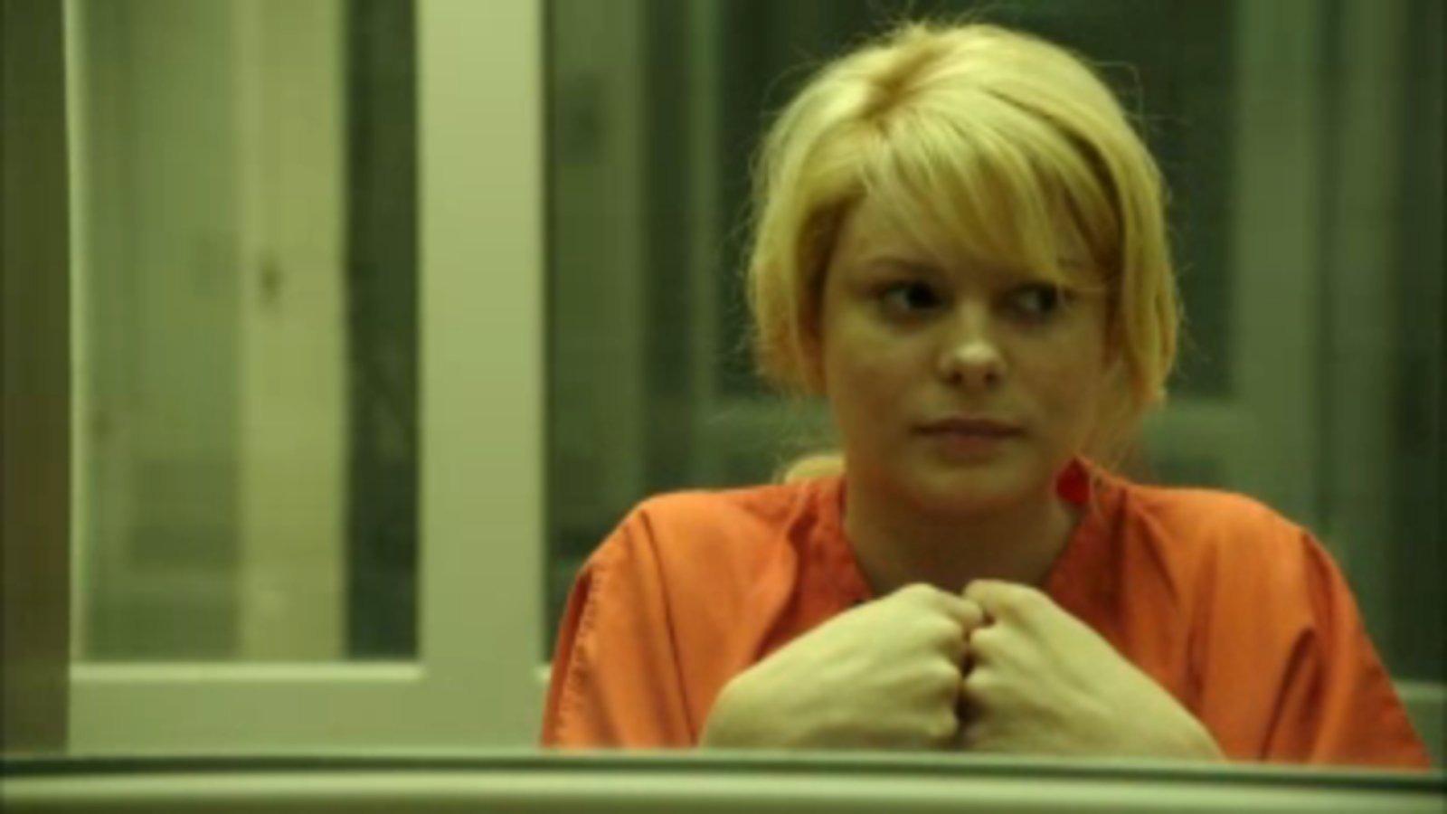 A still of Tracey Fairaway in The Bling Ring (doing the prison monologues)
