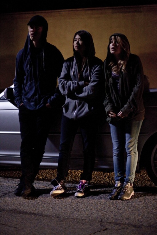 Austin Butler (left), Yin Chang (center) and Tracey Fairaway (far right)