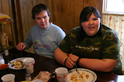 Still of Ash Christian and Ashley Fink in Fat Girls (2006)
