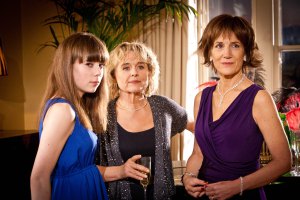 Alice Sykes with Sinéad Cusack and Harriet Walter in Midsomer Murders 'Death and the Divas' 2013