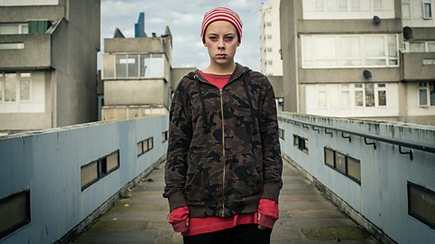Alice Sykes as Flea in the BBC iPlayer Short 'Flea'