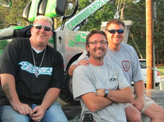Ron Shirley-Wade Smith-Bobby Brantley on location in Wendell, NC for the show Lizard Lick Towing on TruTV