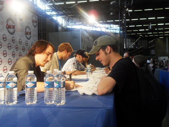 at the Paris Comic Con 2011 with Darren S. Cook, Michael Sani.