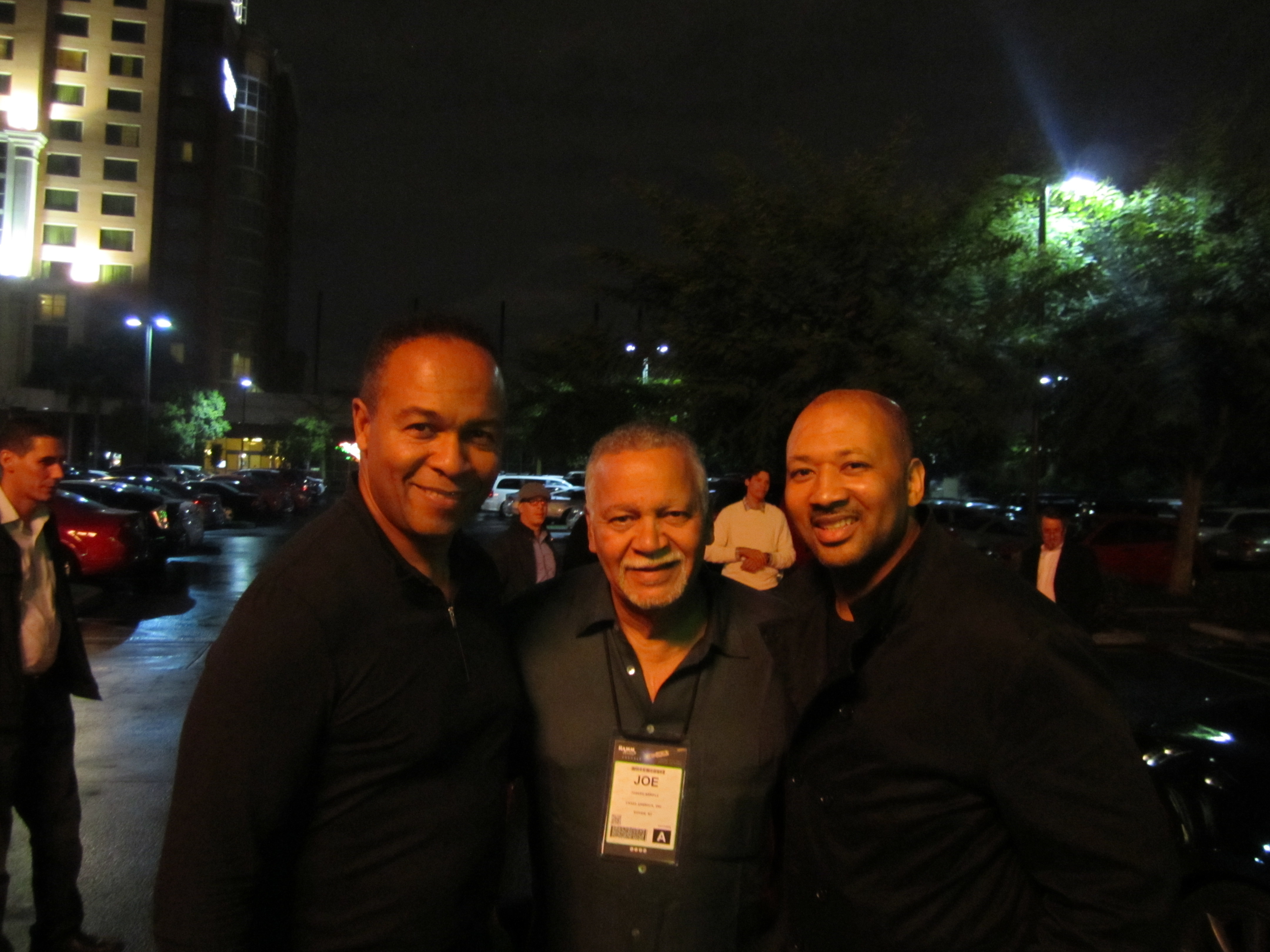 Alex Al with legends, Ray Parker Jr and Joe Sample, Alex recorded with both Ray and Joe.