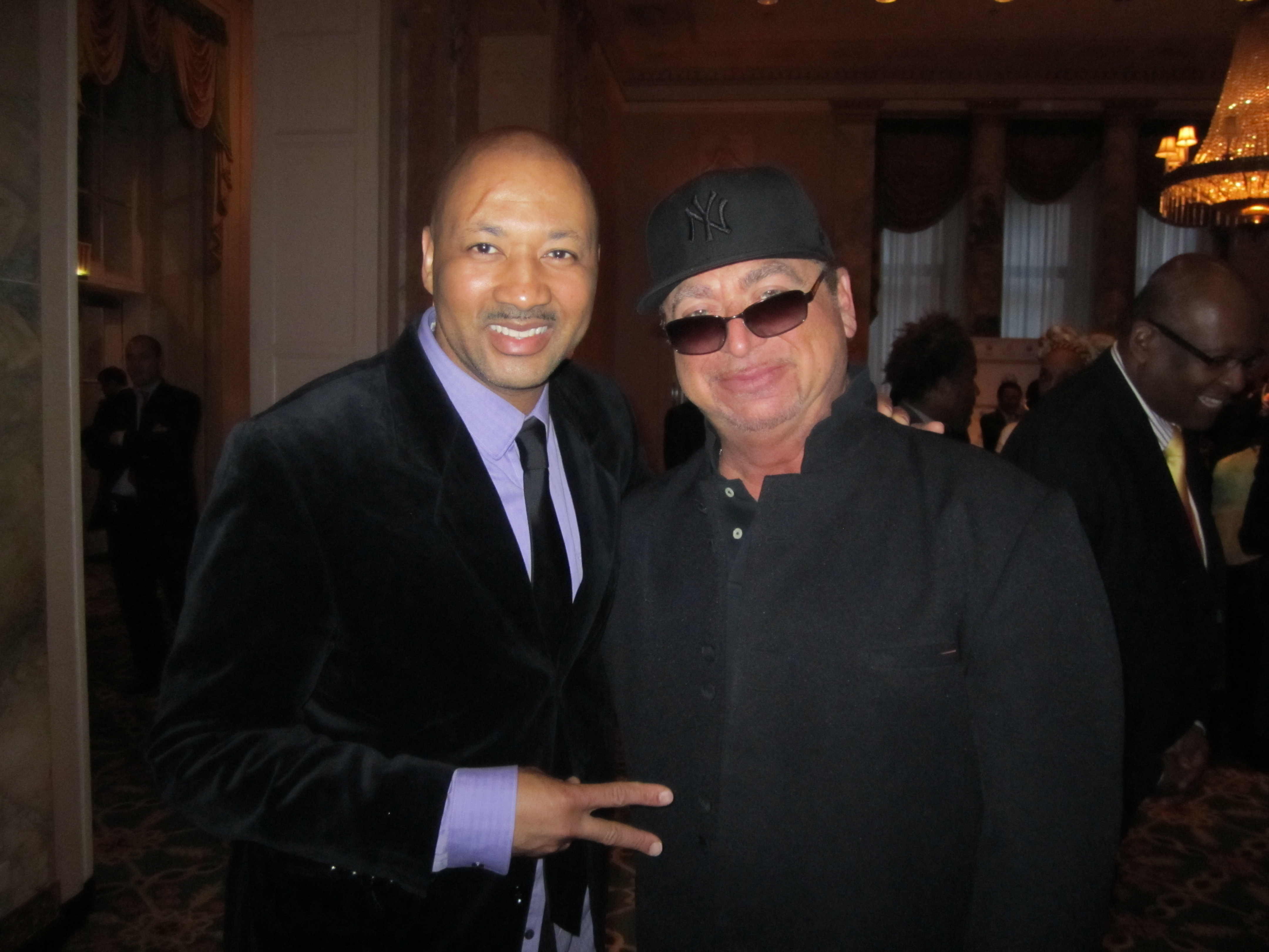 Alex Al with legendary Toto Keyboardist, David Paich at performance for the U.N.