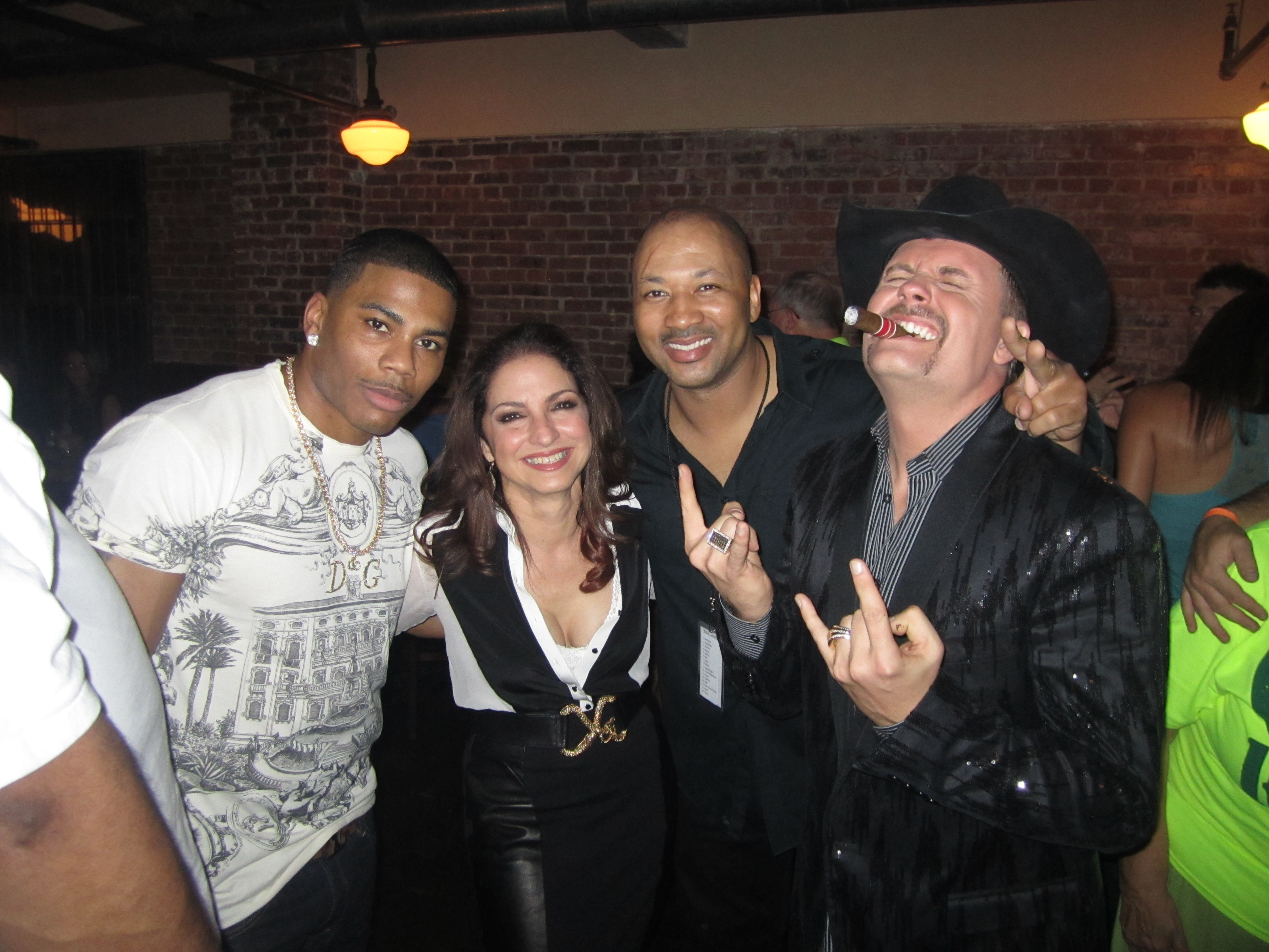Alex Al after performing with Gloria Estefan, Nelly, and John Rich of country duo, 'Big & Rich'.