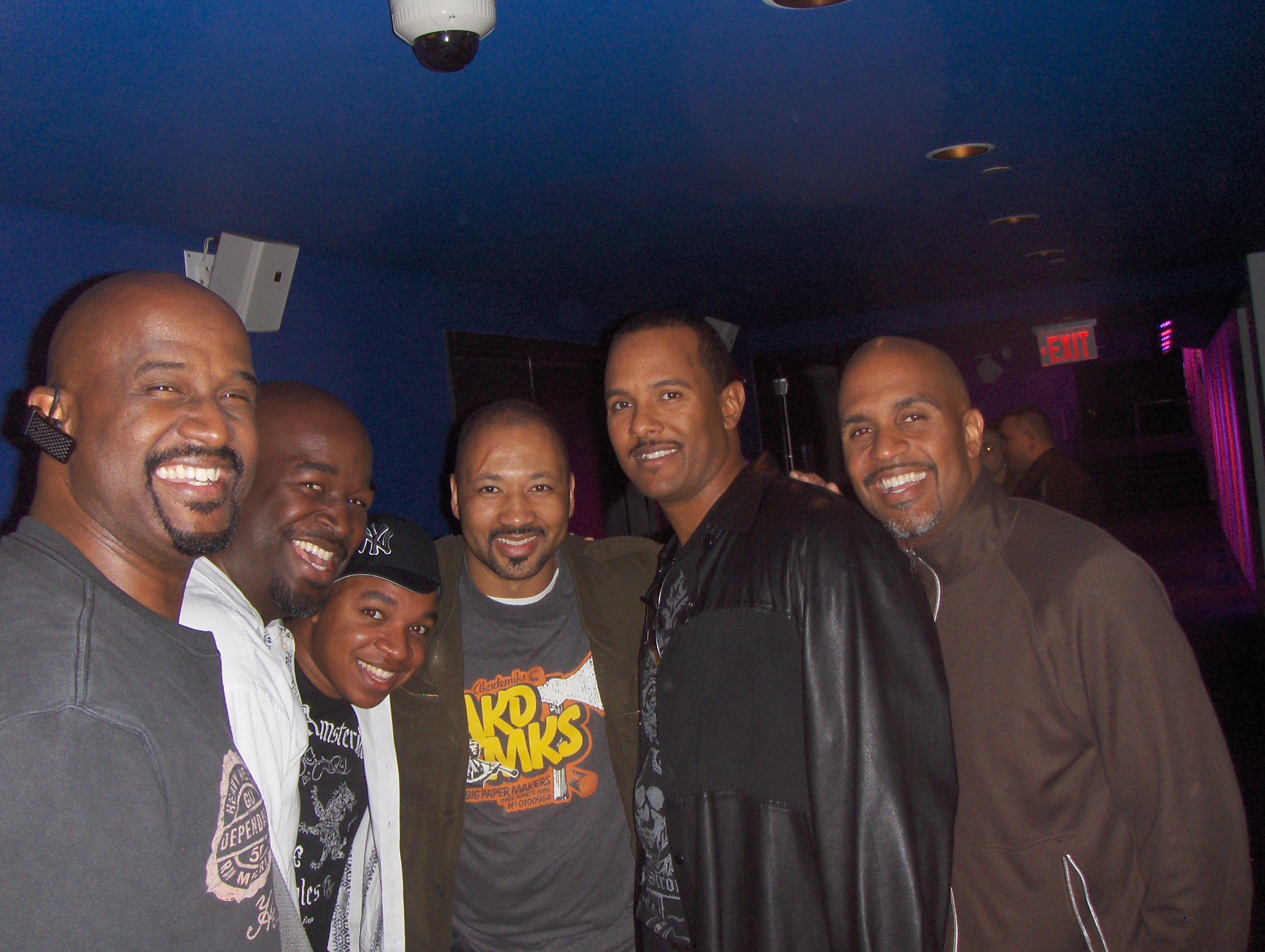 Alex Al with the amazing Take 6 at rehearsal in New York.