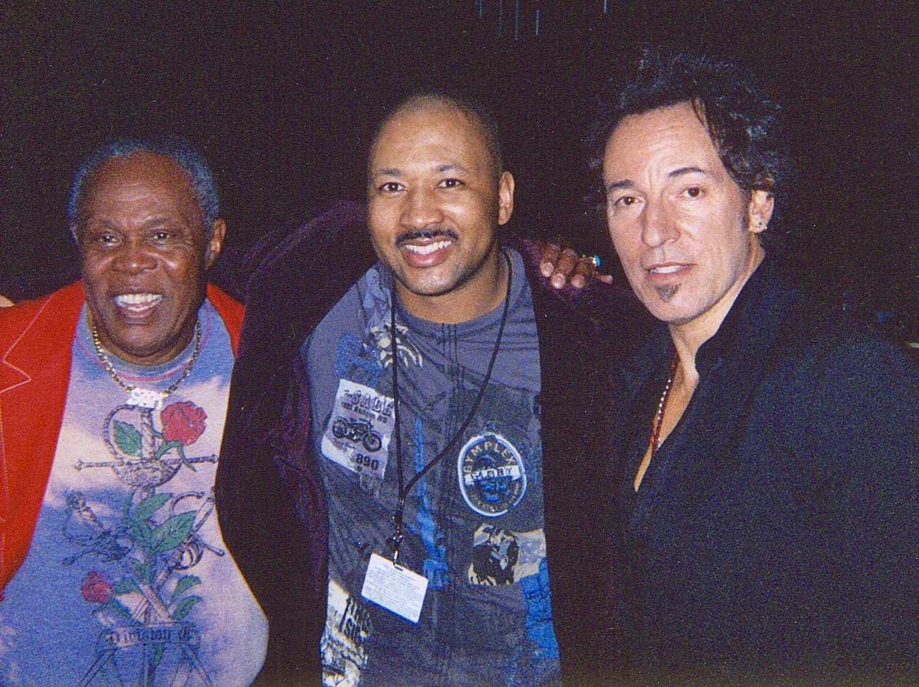 Alex Al with Legends Sam Moore and Bruce Springsteen.