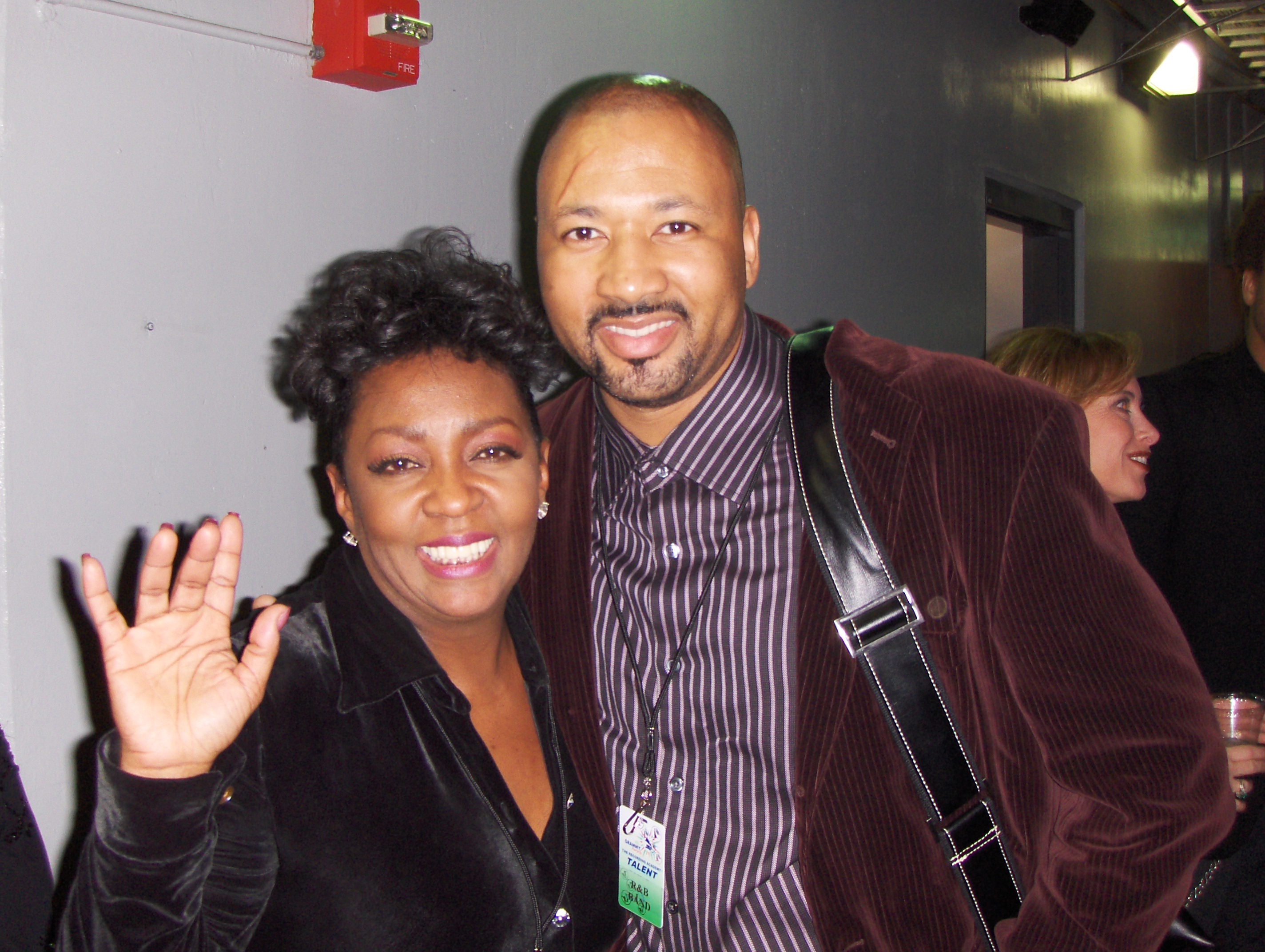 Alex Al with Anita Baker after performance.