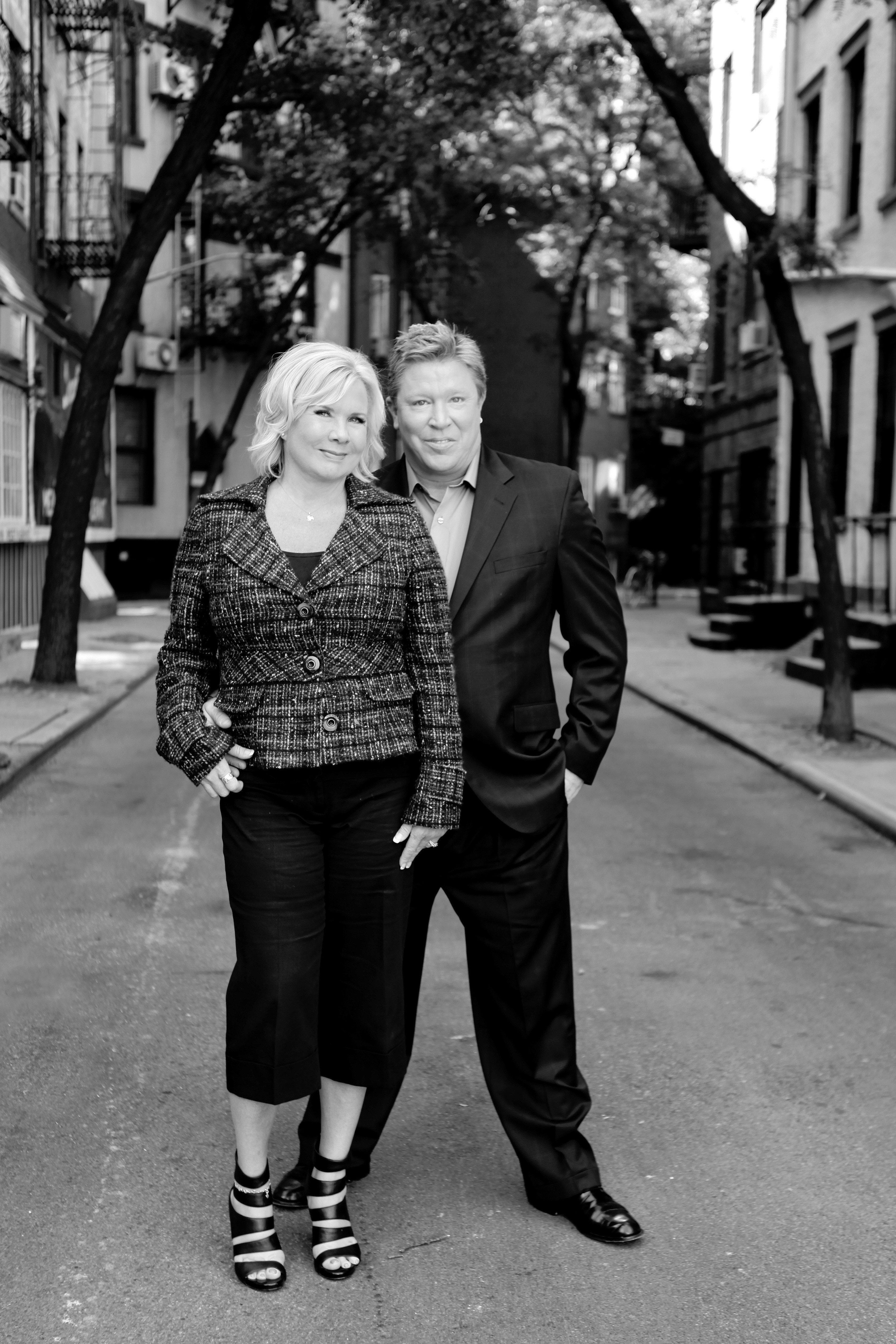 The Minerva Productions LLC team: Anne O'Shea and Brian Quattrini