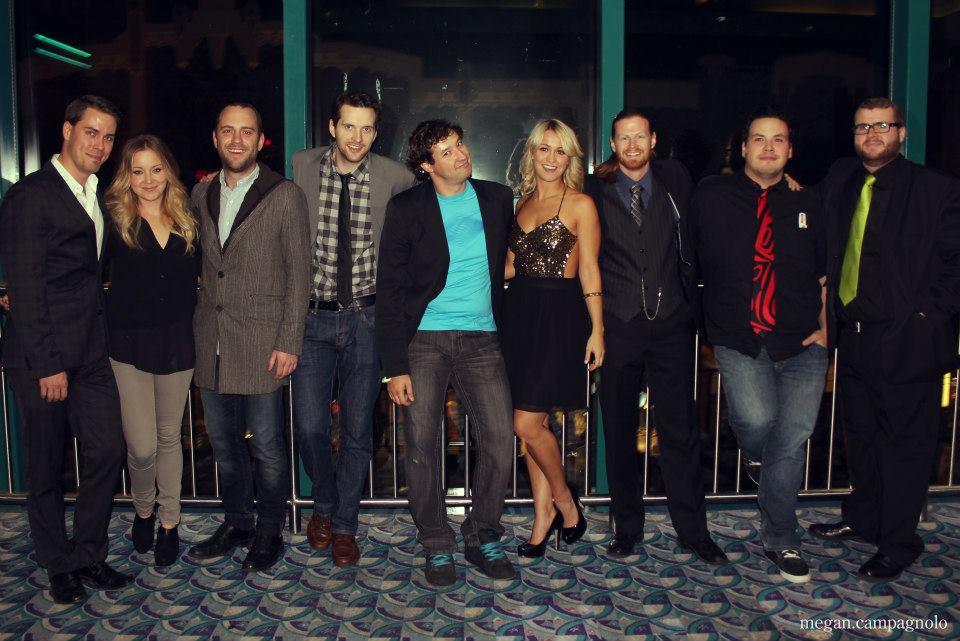 Chelsey Reist and cast at the Mon Ami Vancouver Pre-Screening