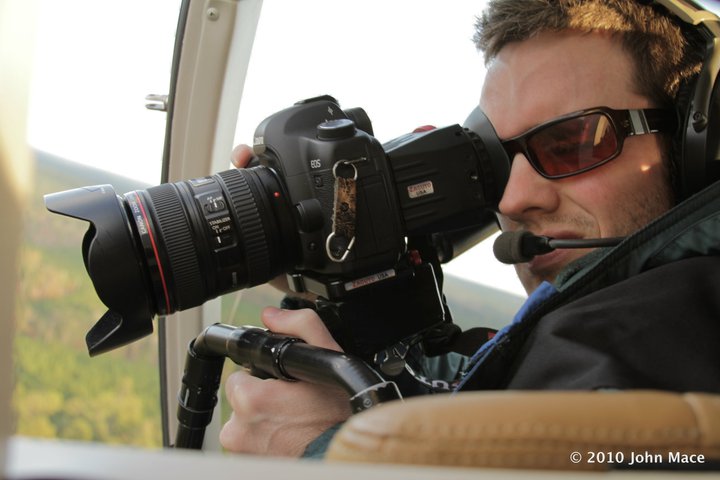 Shooting from a helicopter over the Neches River in East Texas