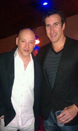 Adam William Ward and Evan Handler on the set of Californication