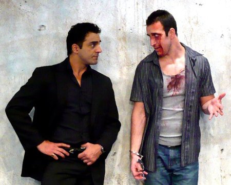 Adam Ward and Pasha Bocarie In the movie the Last