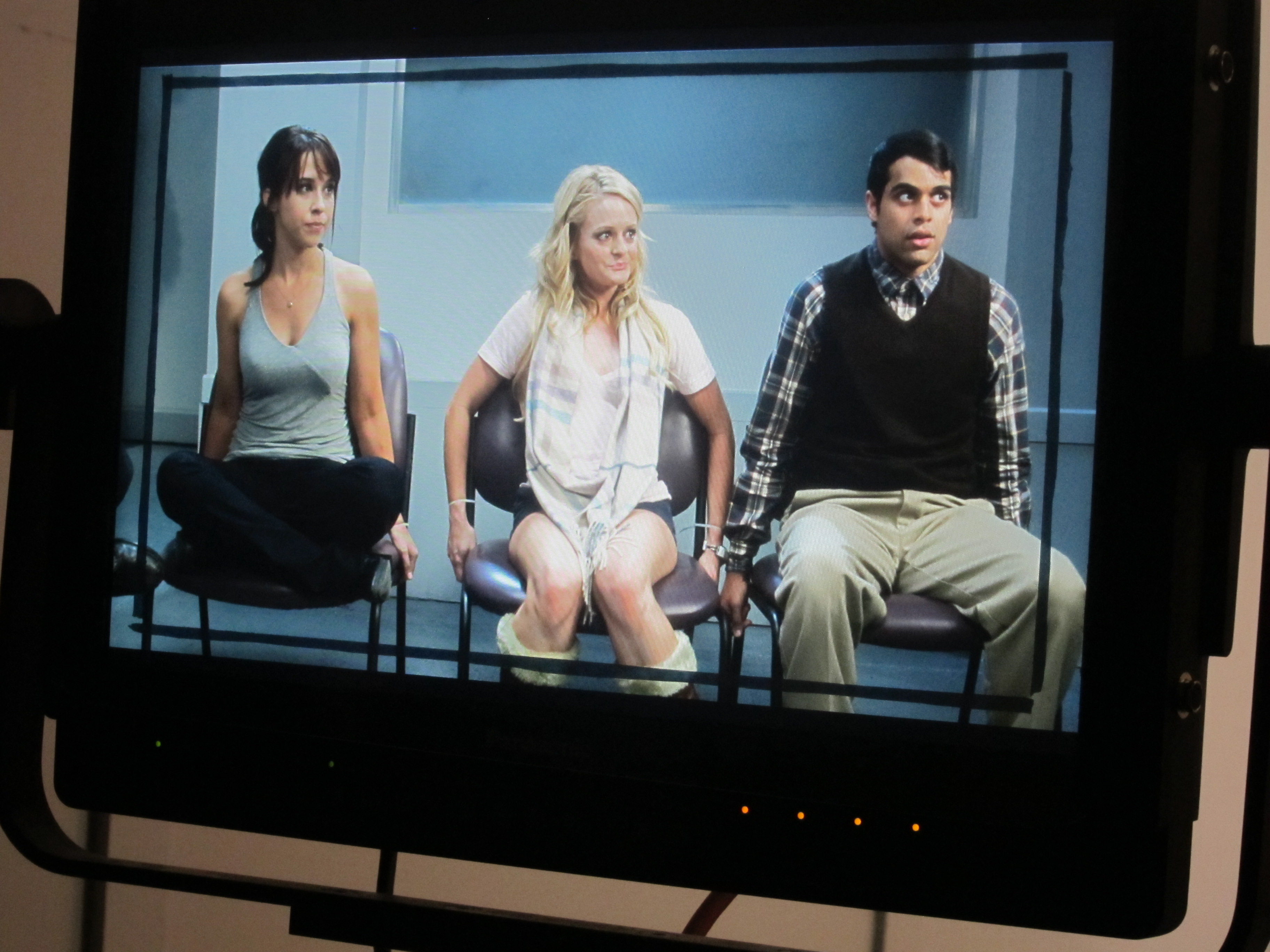 A Holiday Heist. Lacey Chabert, Fallon Goodson & Anand Desai-Barochia