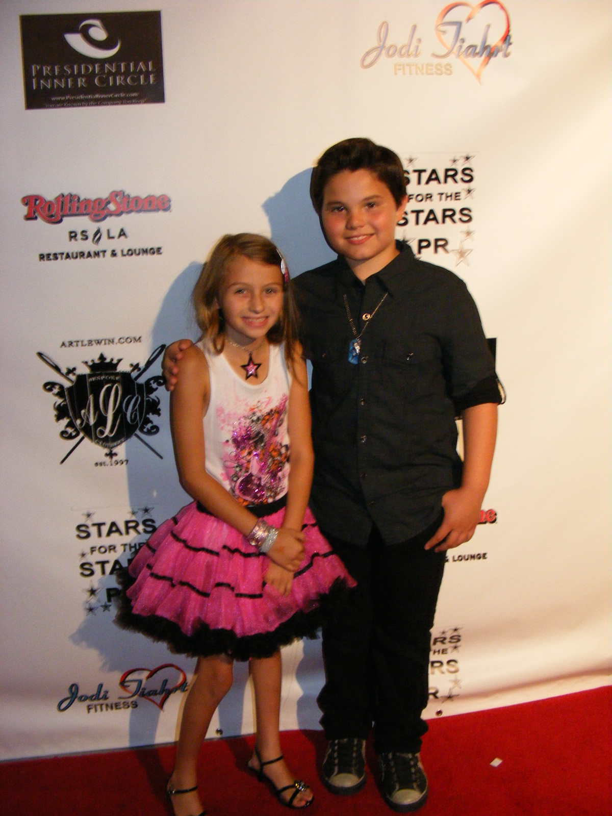Sophia Strauss with Zach Callison at the Teen Choice party