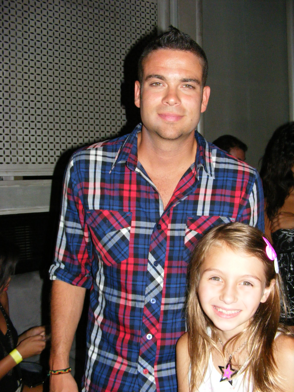 Sophia Strauss with Mark Salling from Glee
