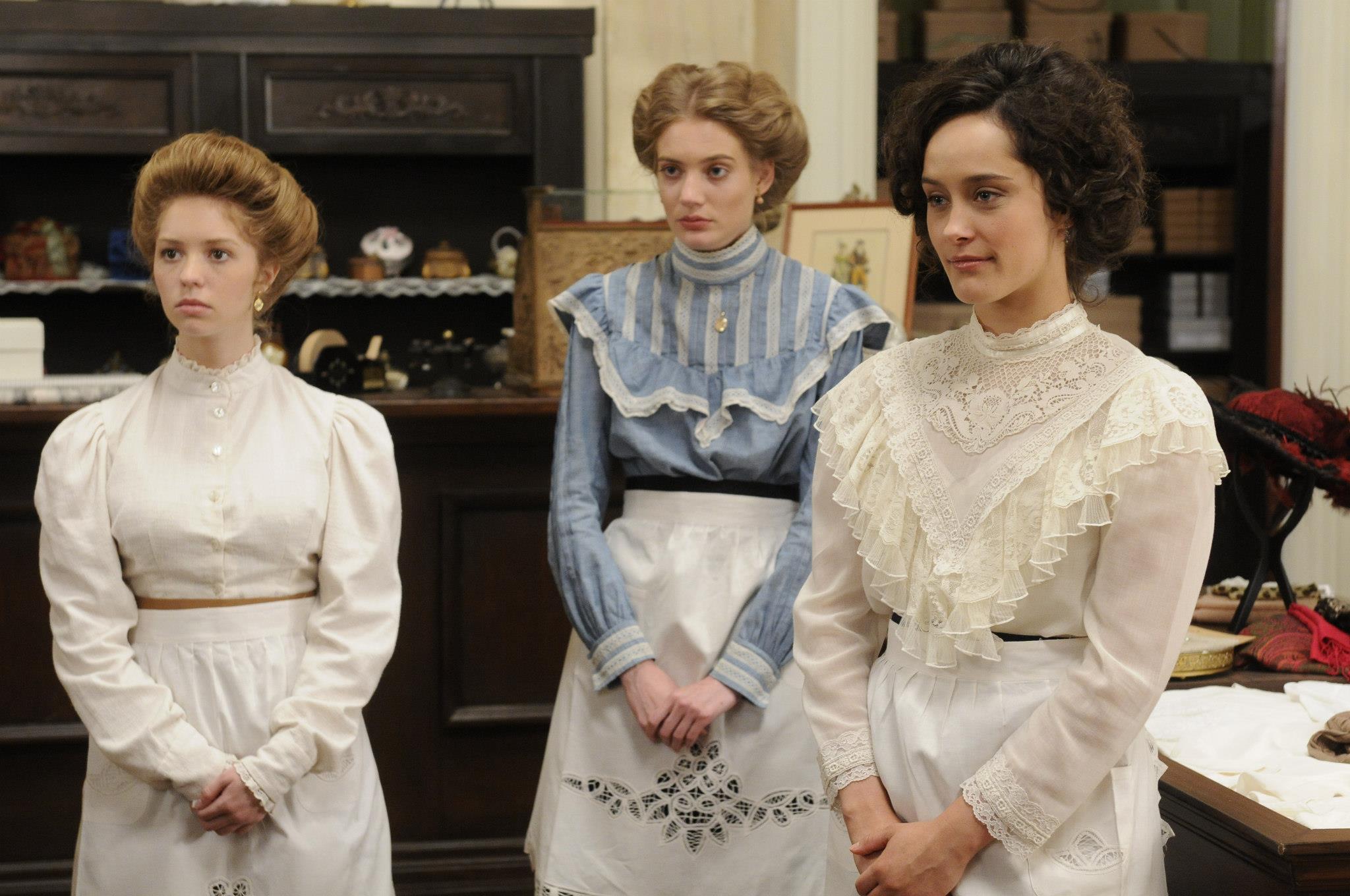 Michelle Cochburn, Clara Pasieka & Daiva Johnston in Murdoch Mysteries