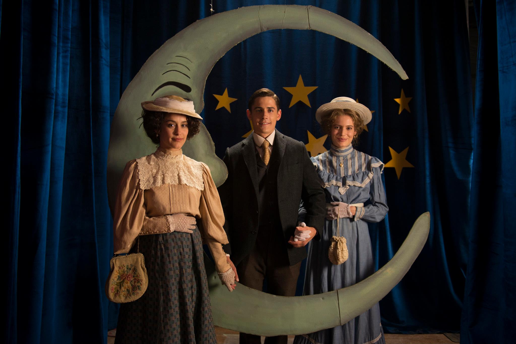 Daiva Johnston, Adam Butcher and Clara Pasieka in Murdoch Mysteries