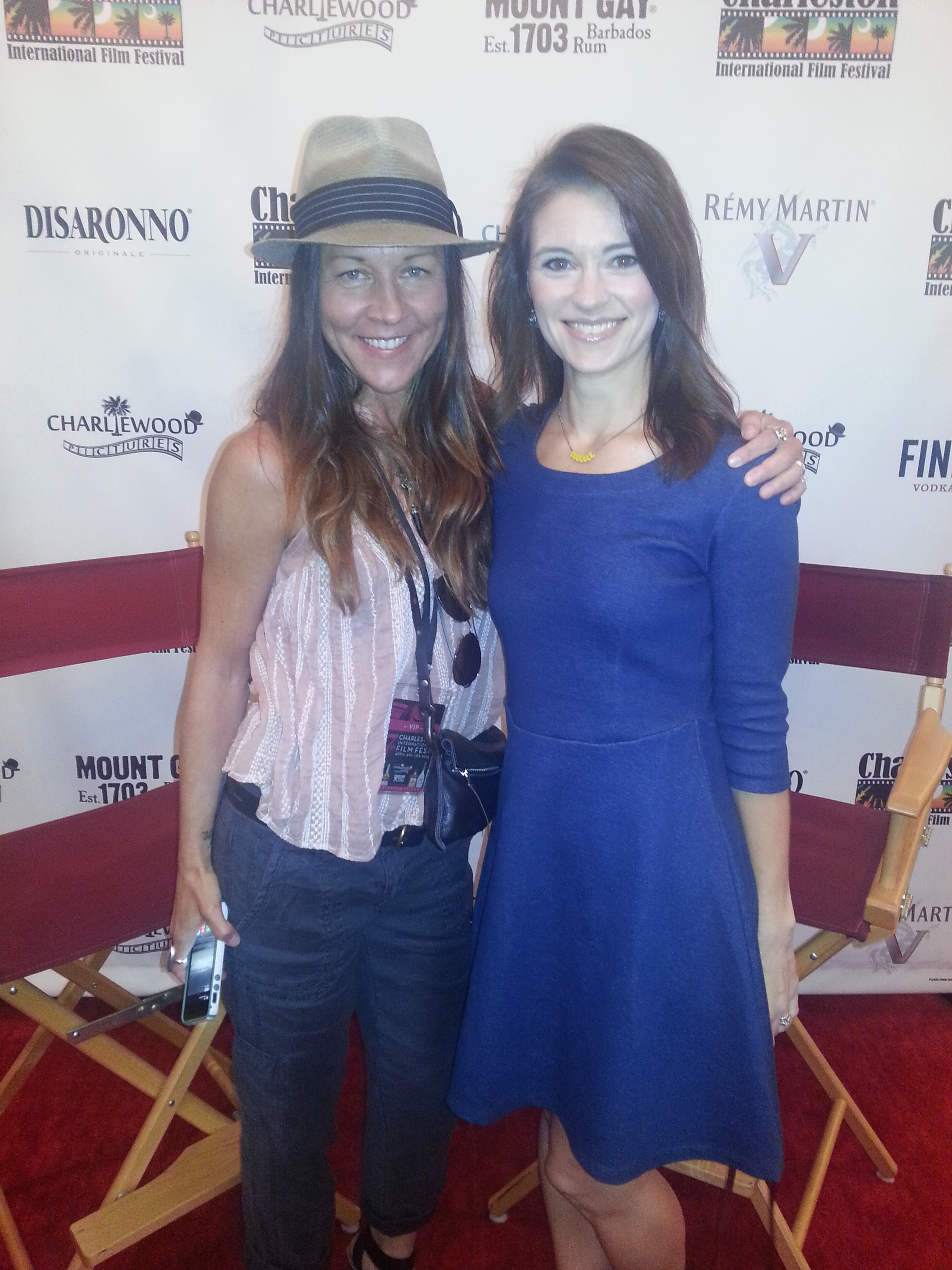 with Melissa Rainey at Charleston International Film Festival, showing of The Test