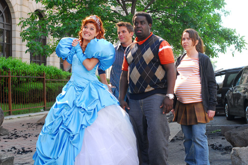 Still of Nicole Parker, Crista Flanagan, Gary 'G. Thang' Johnson and Matt Lanter in Katastrofiskai nesekmingas filmas (2008)