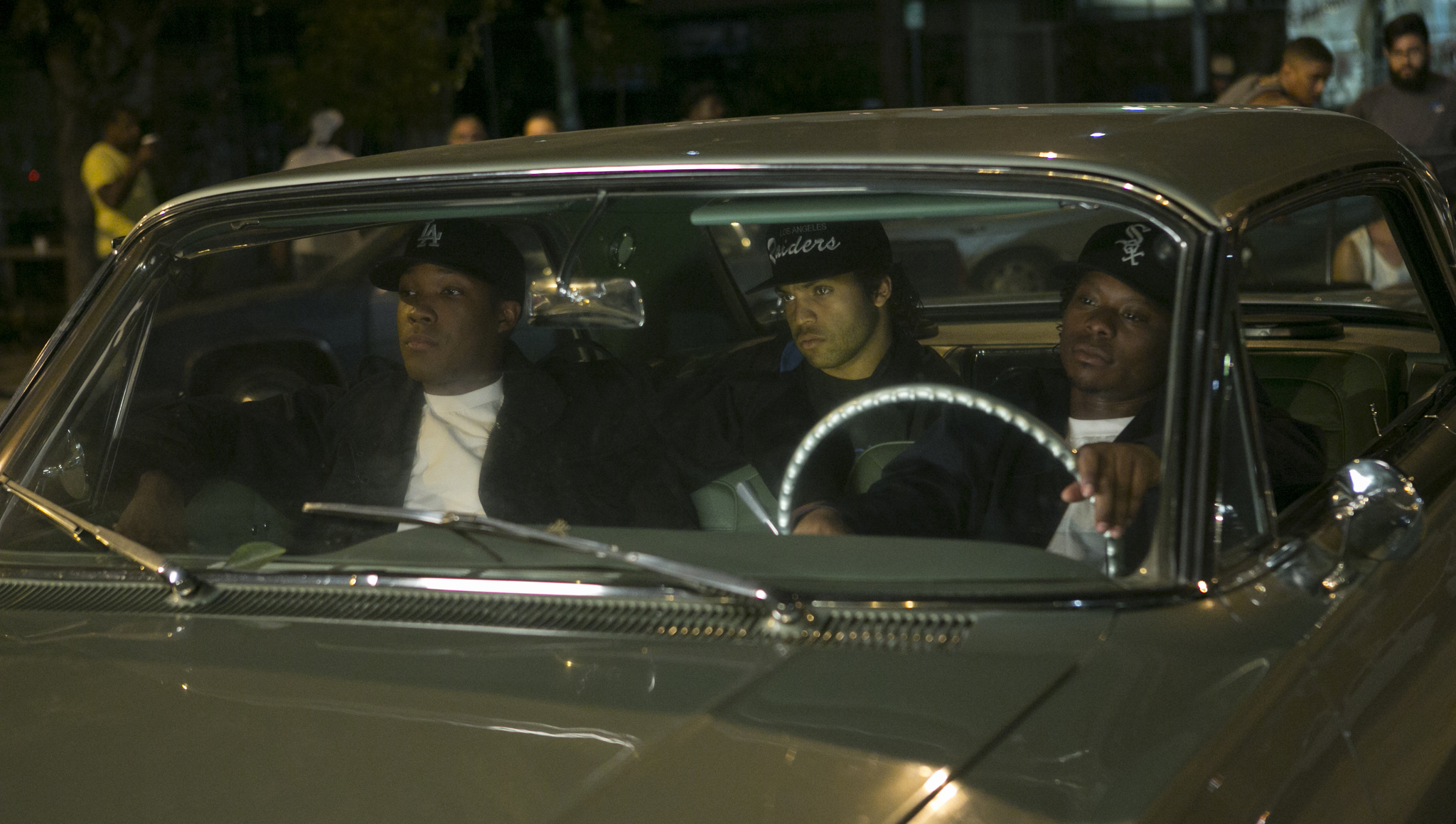 Still of Corey Hawkins, Jason Mitchell and O'Shea Jackson Jr. in Straight Outta Compton (2015)