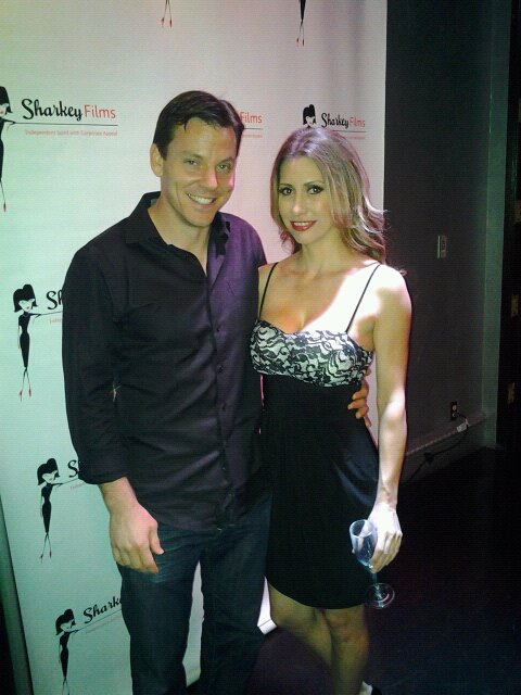 Actor and Costar Mike Pfaff and I at the Screening of our movie Bloody Wedding at the Newport Beach Film Festival 4/27/12