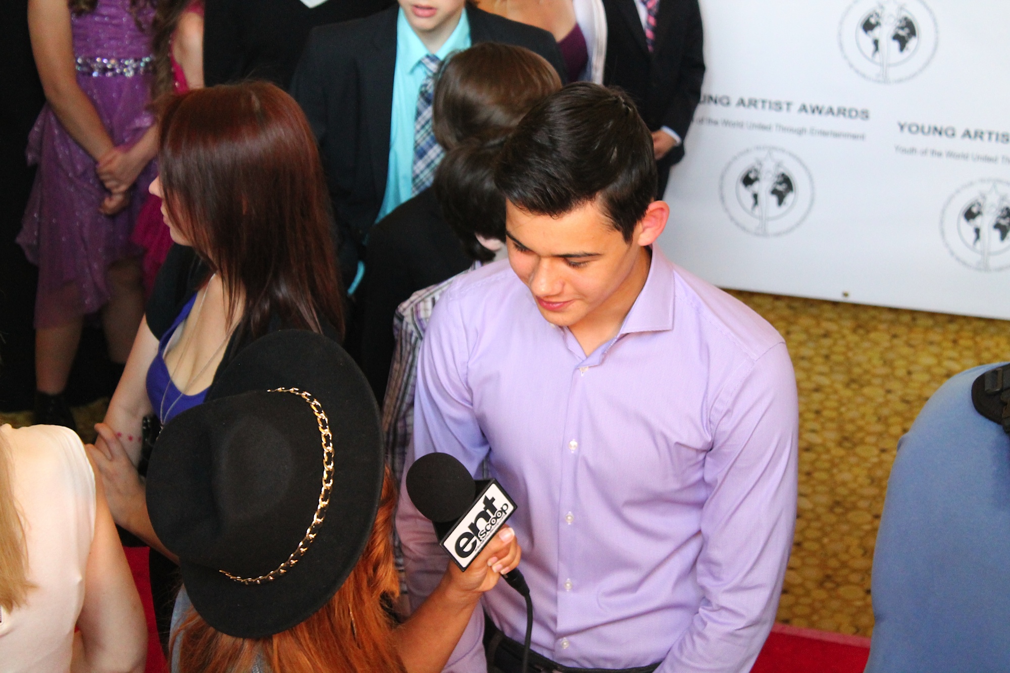 Peter Bundic interviewed by ENT Scoop at the 2015 Young Artist Awards in LA