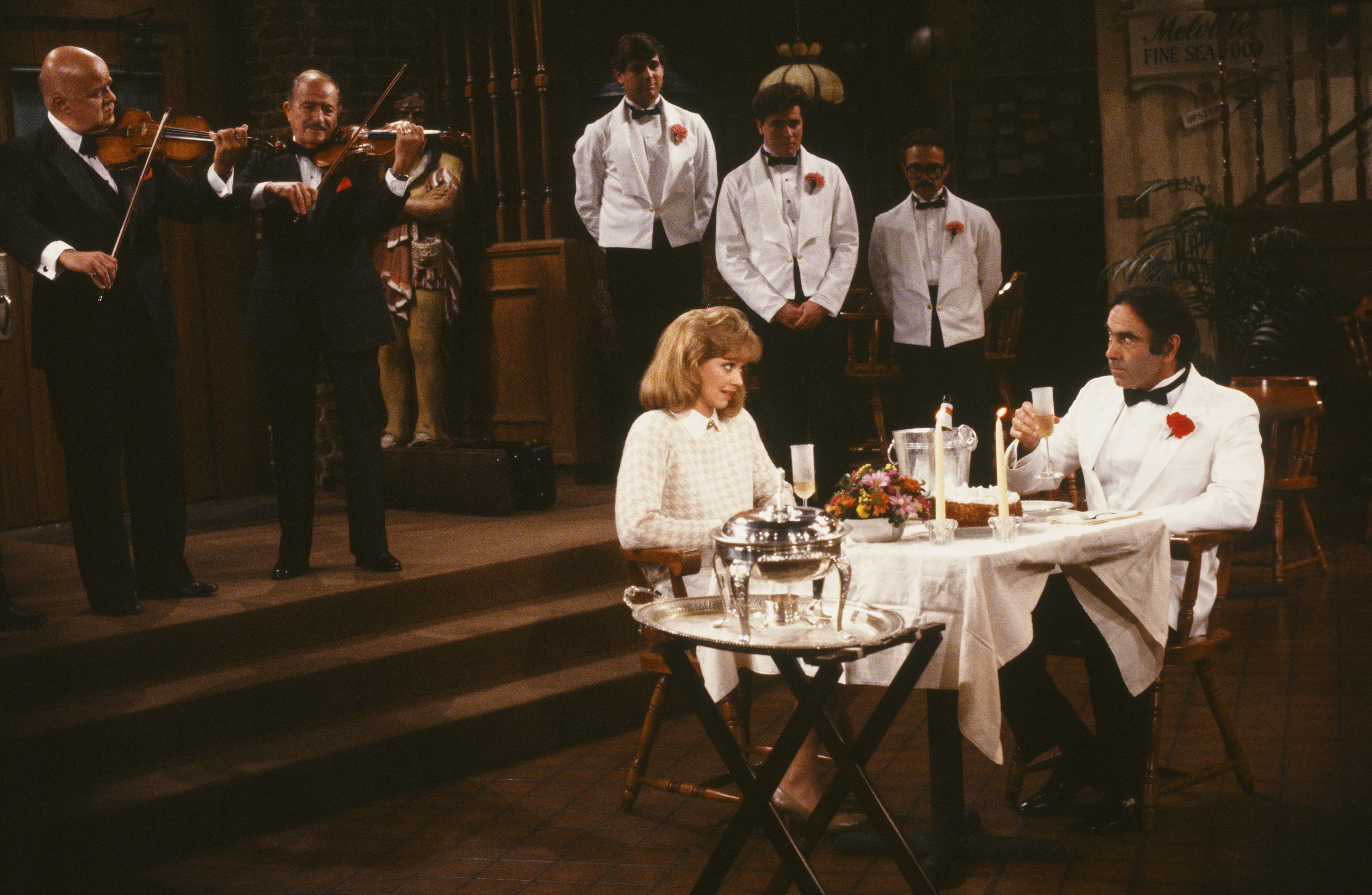 Still of Dan Hedaya and Shelley Long in Cheers (1982)