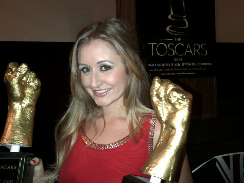 Winner of 6 awards at The Toscars 2013, The Egyptian Theater, Hollywood.