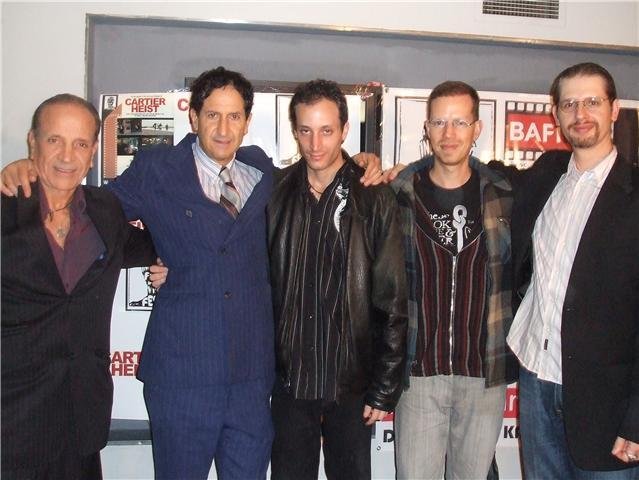 left to right) Jos Laniado, Claudio Laniado, Julien Laniado, Alon Nechustan , P.J. Galati. Red carpet for the NY International Independent Film and Video Festival 2009;world premier of THE TANGO DATE(2009)