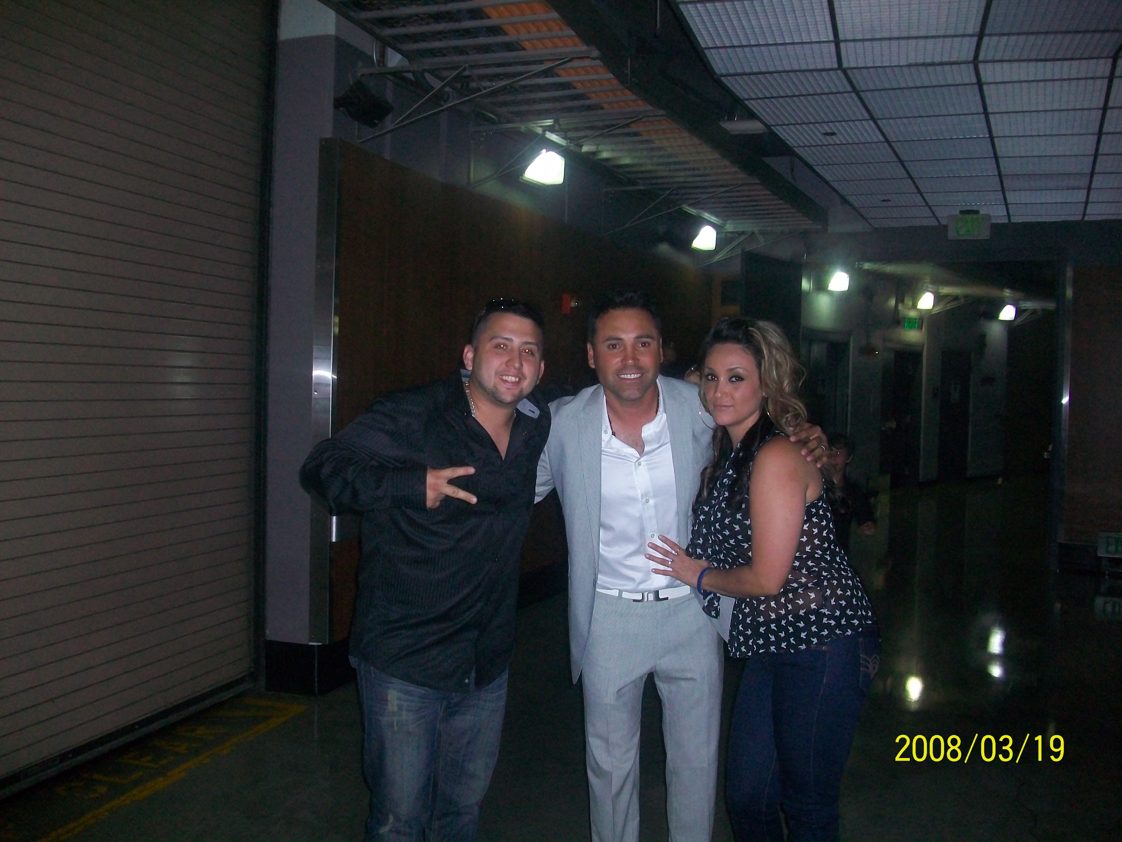 Thomas Rivas alongside his wife Lorena Rivas and Oscar 