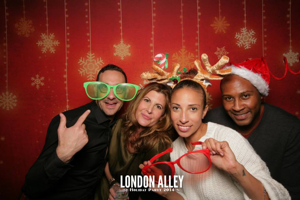 London Alley Holiday Party with Natasha Pierson, Producer Michelle Larkin and Isaac Rice from DNA Productions