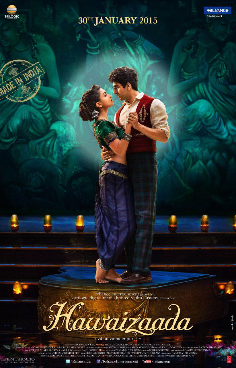 Hawaizaada Poster - Pallavi Sharda, Ayushmann Khurrana