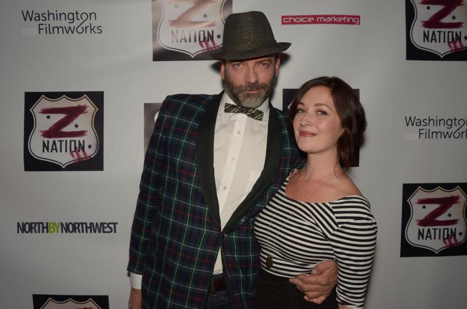 Keith Allan 'Murphey' and Lisa Coronado 'Dr. Merch' at the Z Nation premiere