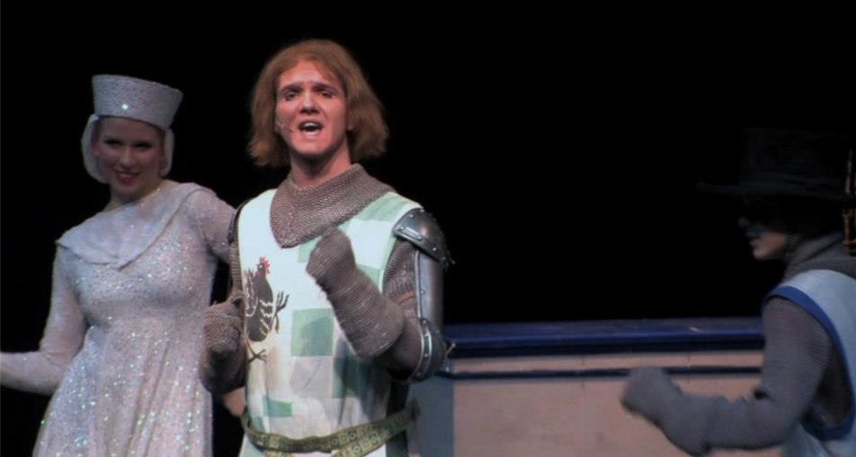 Jakob Skrzypa as Brave Sir Robin, in Monty Python's SPAMalot