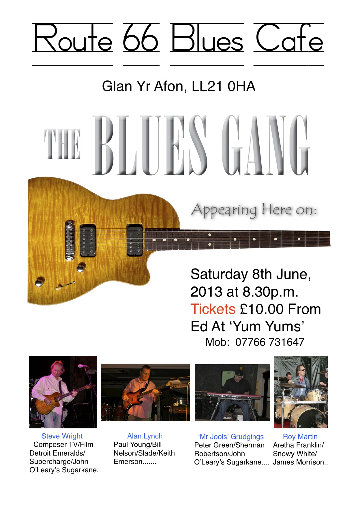 The Blues Gang at Route 66 Blues Cafe 8.06.2013