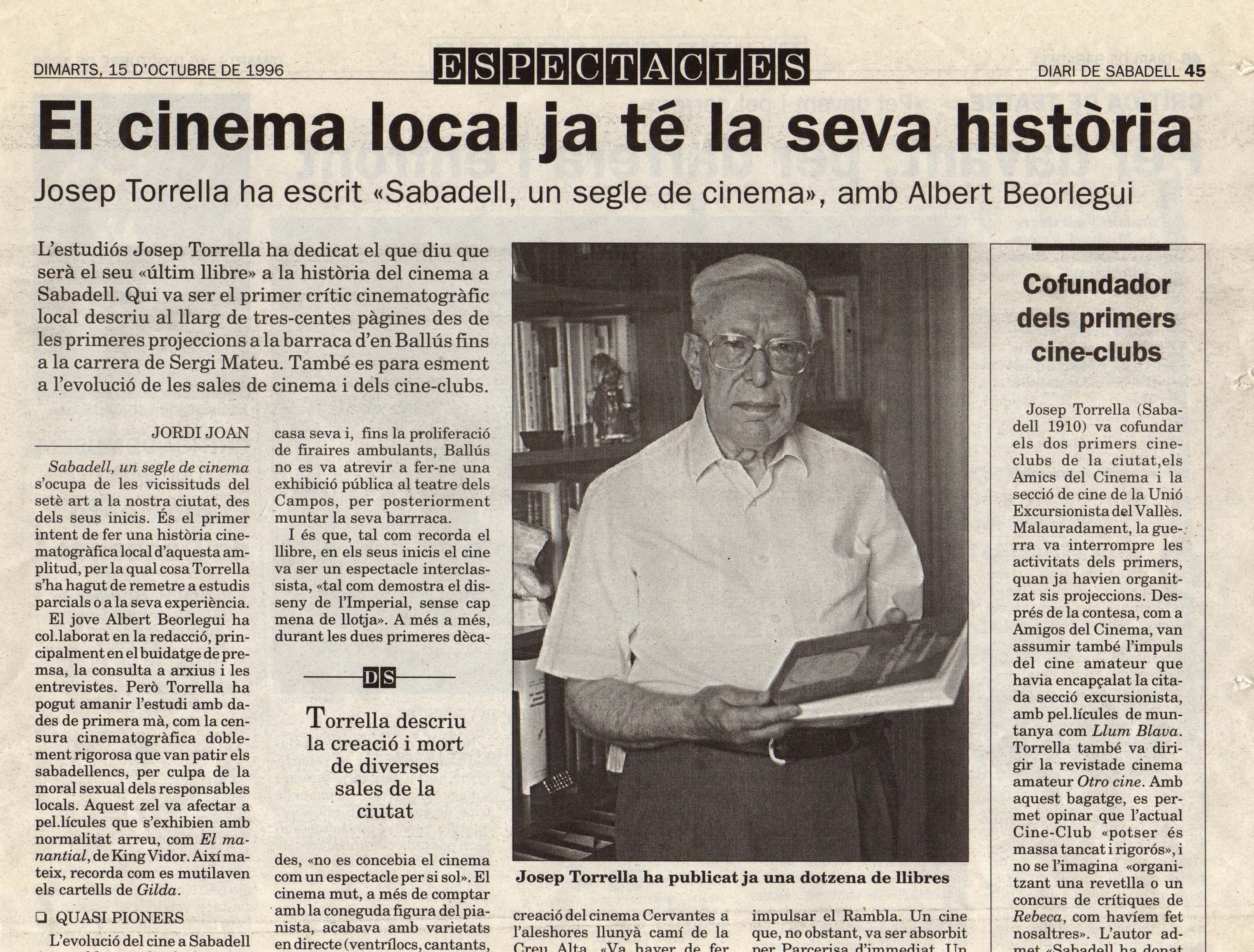 Josep Torrella and Albert Beorlegui in Torrella, una vida pel cinema (1997)