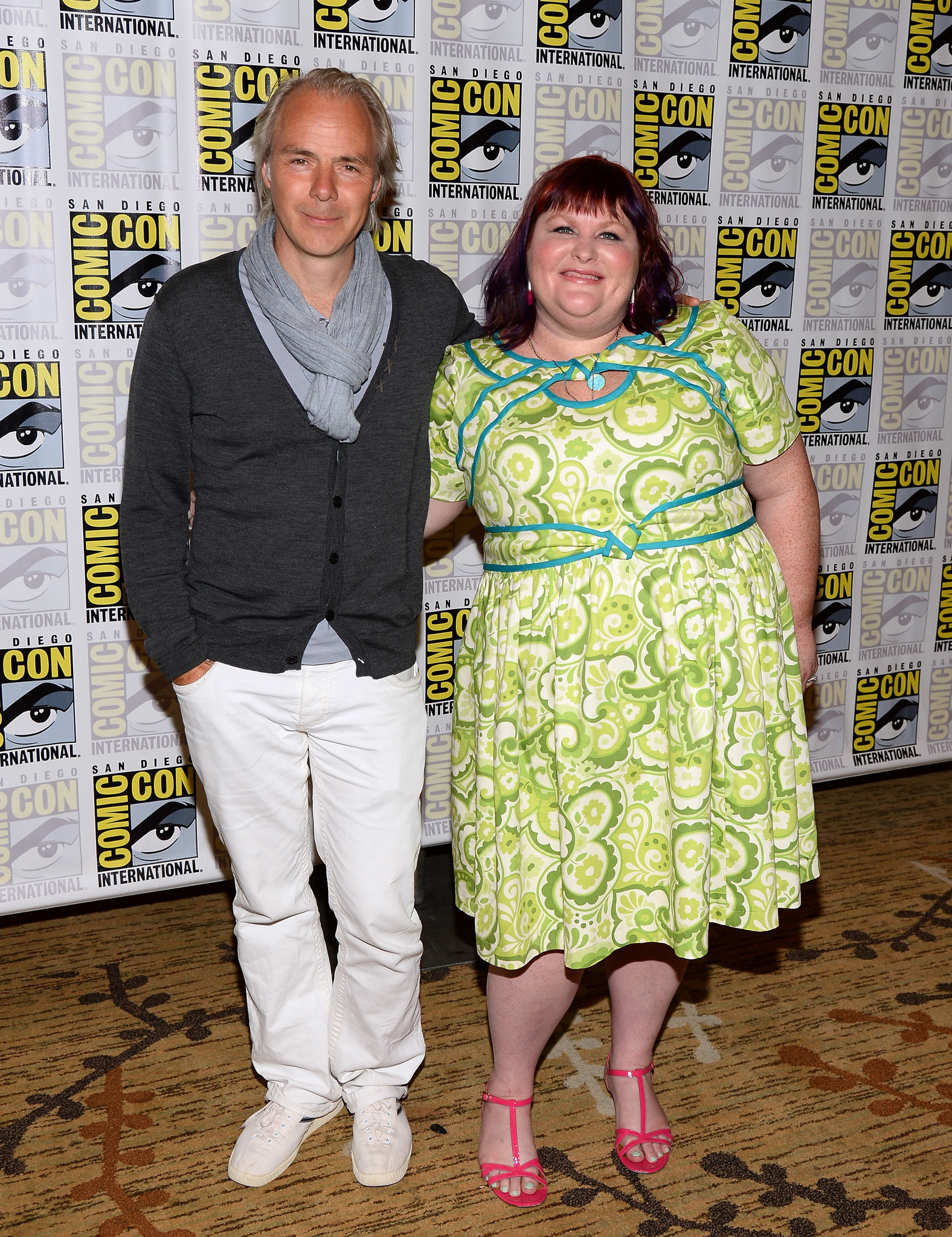 Harald Zwart and Cassandra Clare at event of Mirties irankiai: Kaulu miestas (2013)