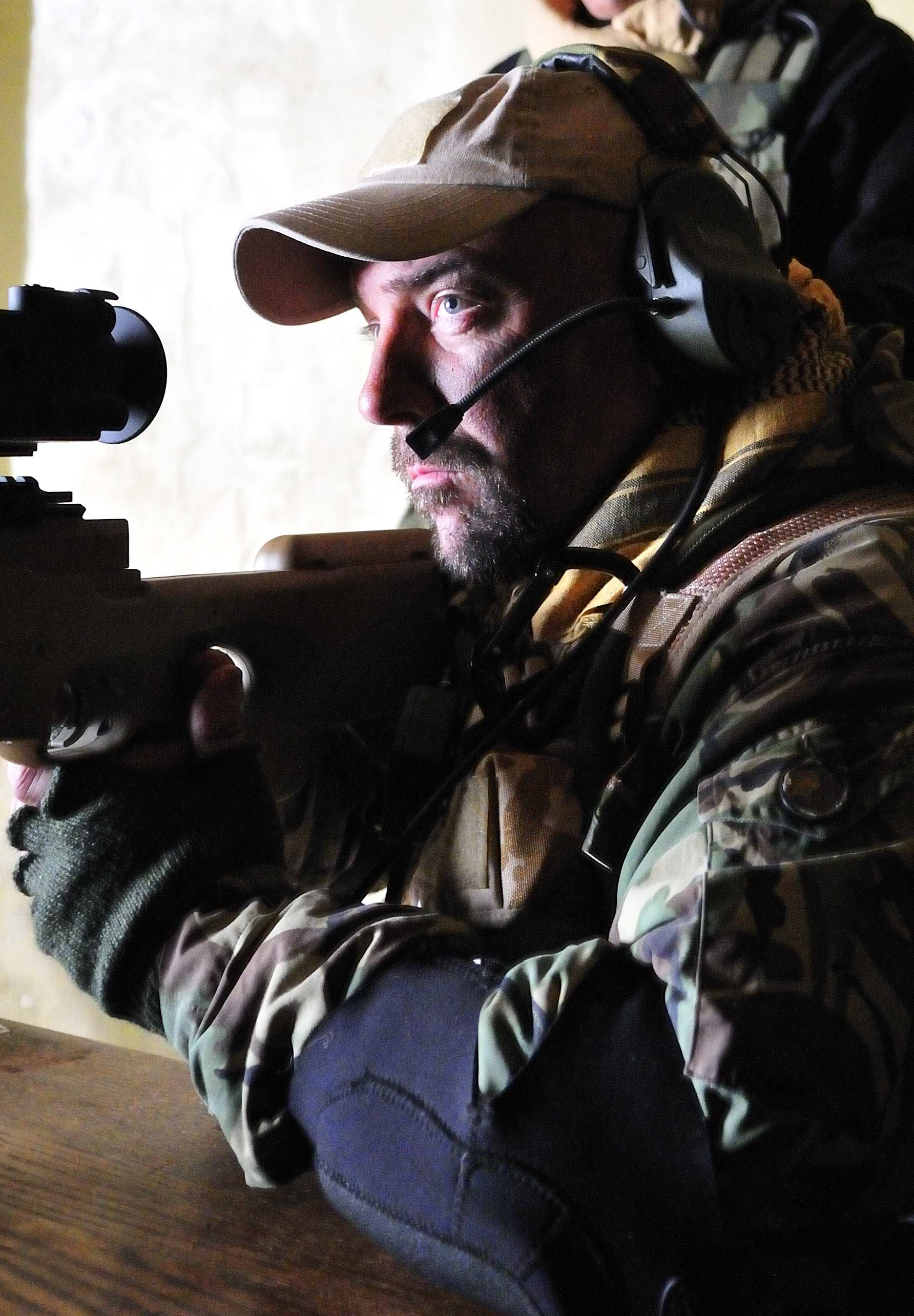 British SAS sniper for ITT night vision advertising campaign.