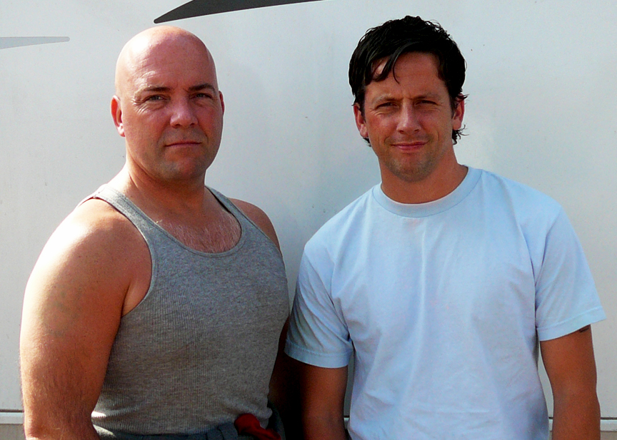 Hugh Daly and Ross McCall in 