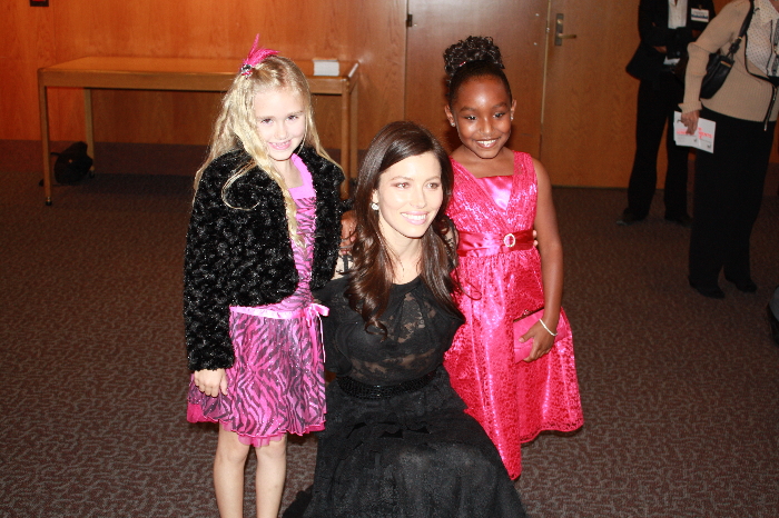 Emily, Tyler, and Jessica Biel at Red Carpet premiere for the film Sodales, Oct. 2010.