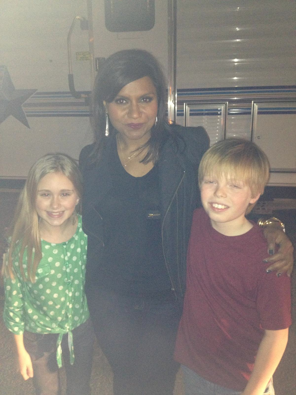 Emily and Tristan on the Mindy Project, March, 2013!