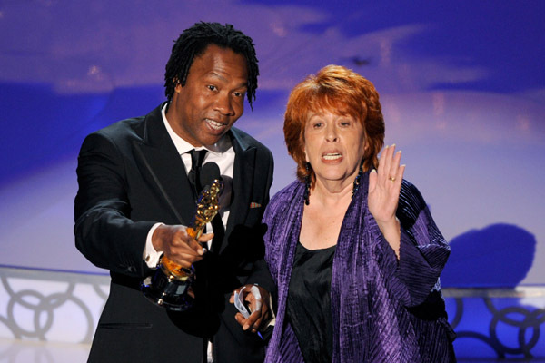 Elinor Burkett and Roger Ross Williams at event of The 82nd Annual Academy Awards (2010)