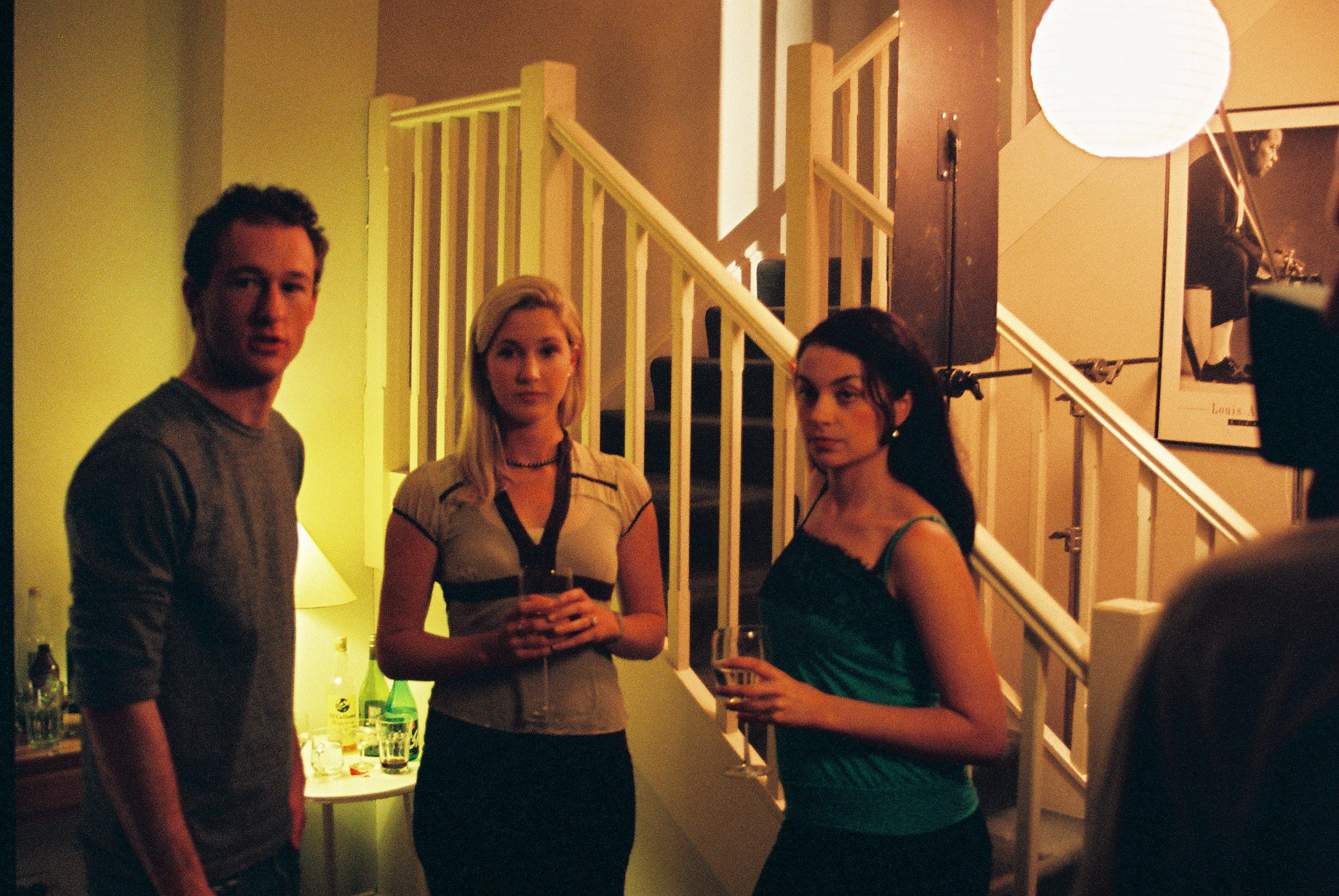 James Pratt , Zara Nicely, and Anna Lea Russo on the set of In The Middle.
