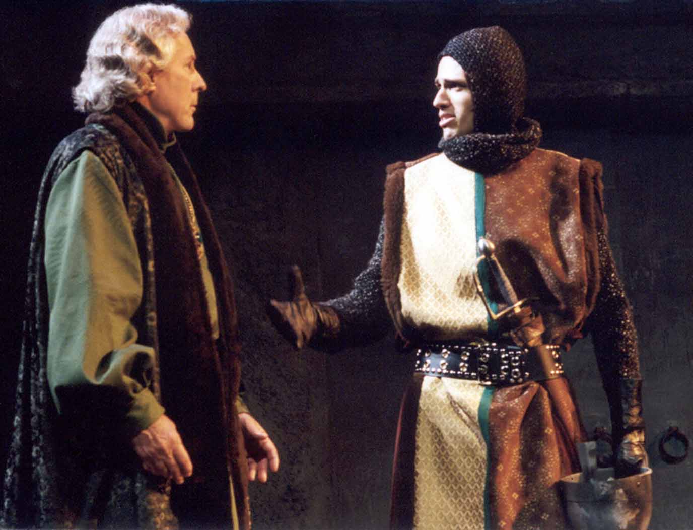 as Duke of Albany with Fabio Pires as Edgar in King Lear, 2002 Va. Shakespeare Festival