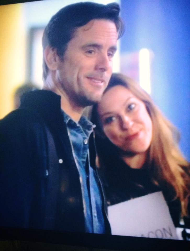 screen cap of co-stars, Chip Esten and Elise Fyke on ABC's 