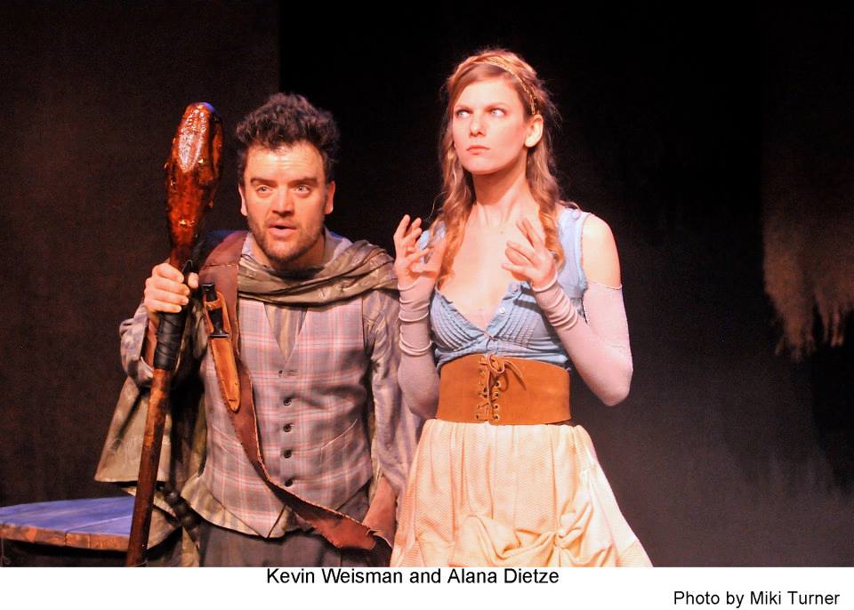 with Kevin Weisman in Villon at the Odyssey Theater (Padua Playwrights)
