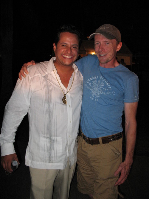 David Scotland with Tito Puente, Jr.
