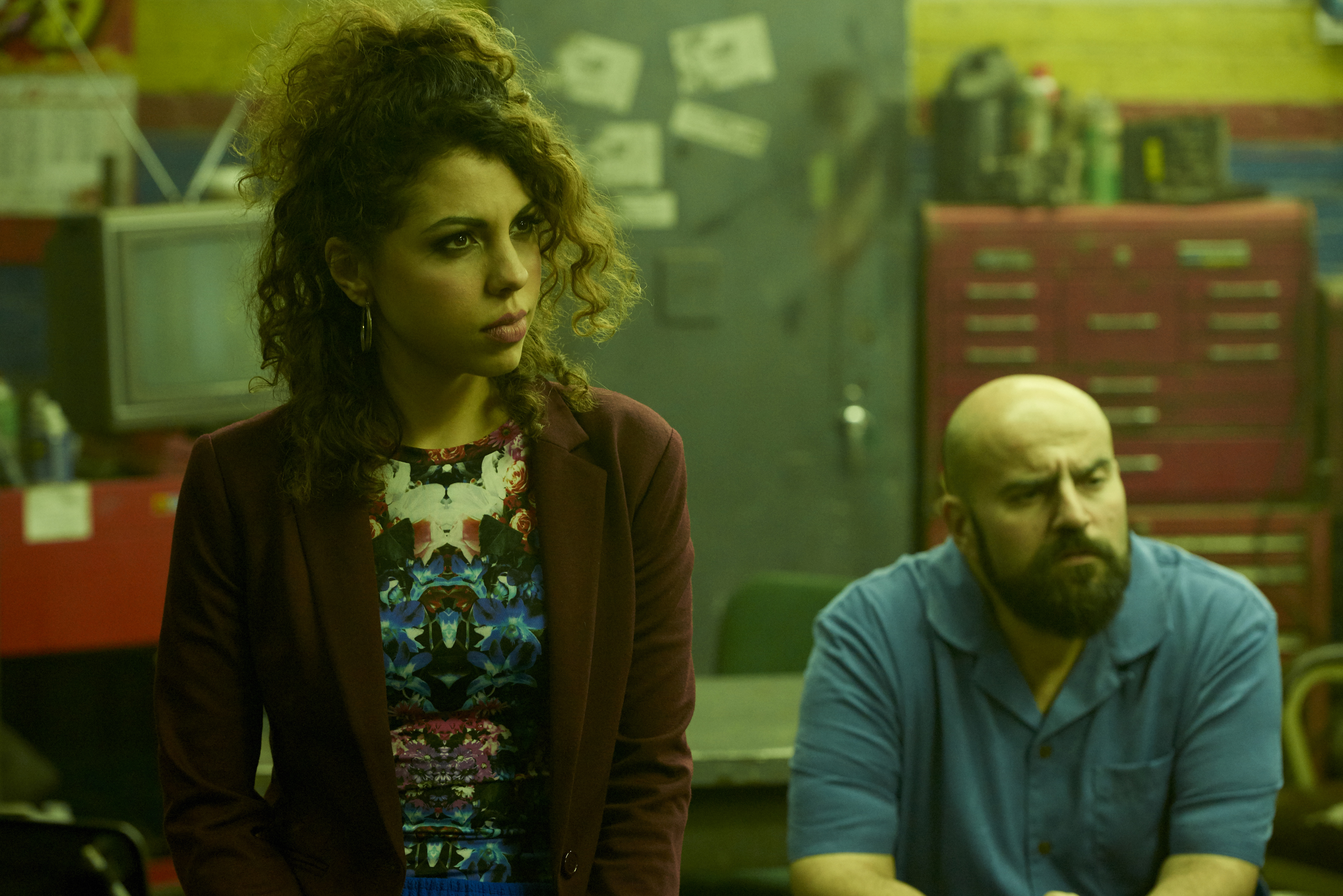 Still of Tony Cianchino and Jess Salgueiro in Orphan Black (2013)